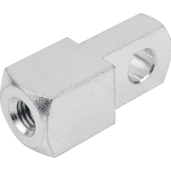 Clevis Mating Piece, Right-Hand Thread, B=12, G=18, D1=12, M12, Steel Galvanized, Comp:Steel